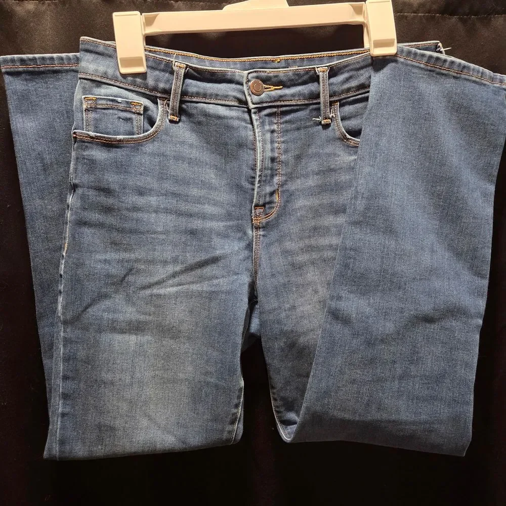 Old Navy Power Slim Straight High Rise Stretch Denim Petite Jeans 10P